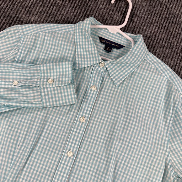 Brooks Brothers Other - Brooks Brothers Shirt Girls Size 8 Blue Check Long Sleeve Button Up Casual